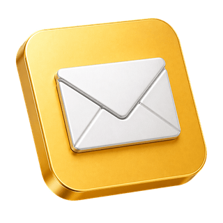 Busta email 3D decorativa presente nella pagina contattaci